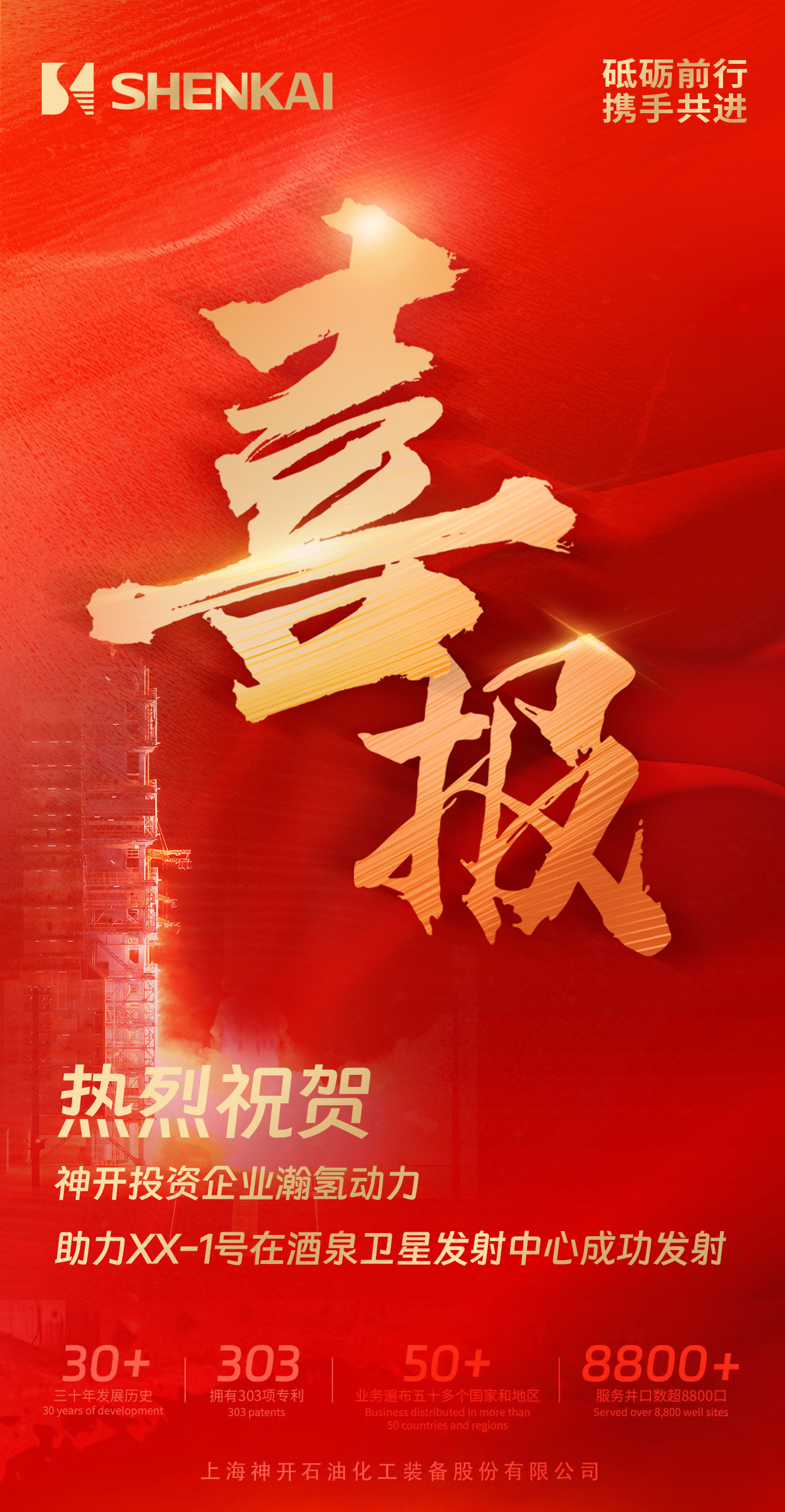 喜報(bào)！神開投資企業(yè)瀚氫動(dòng)力助力XX-1號(hào)在酒泉衛(wèi)星發(fā)射中心成功發(fā)射(圖1)